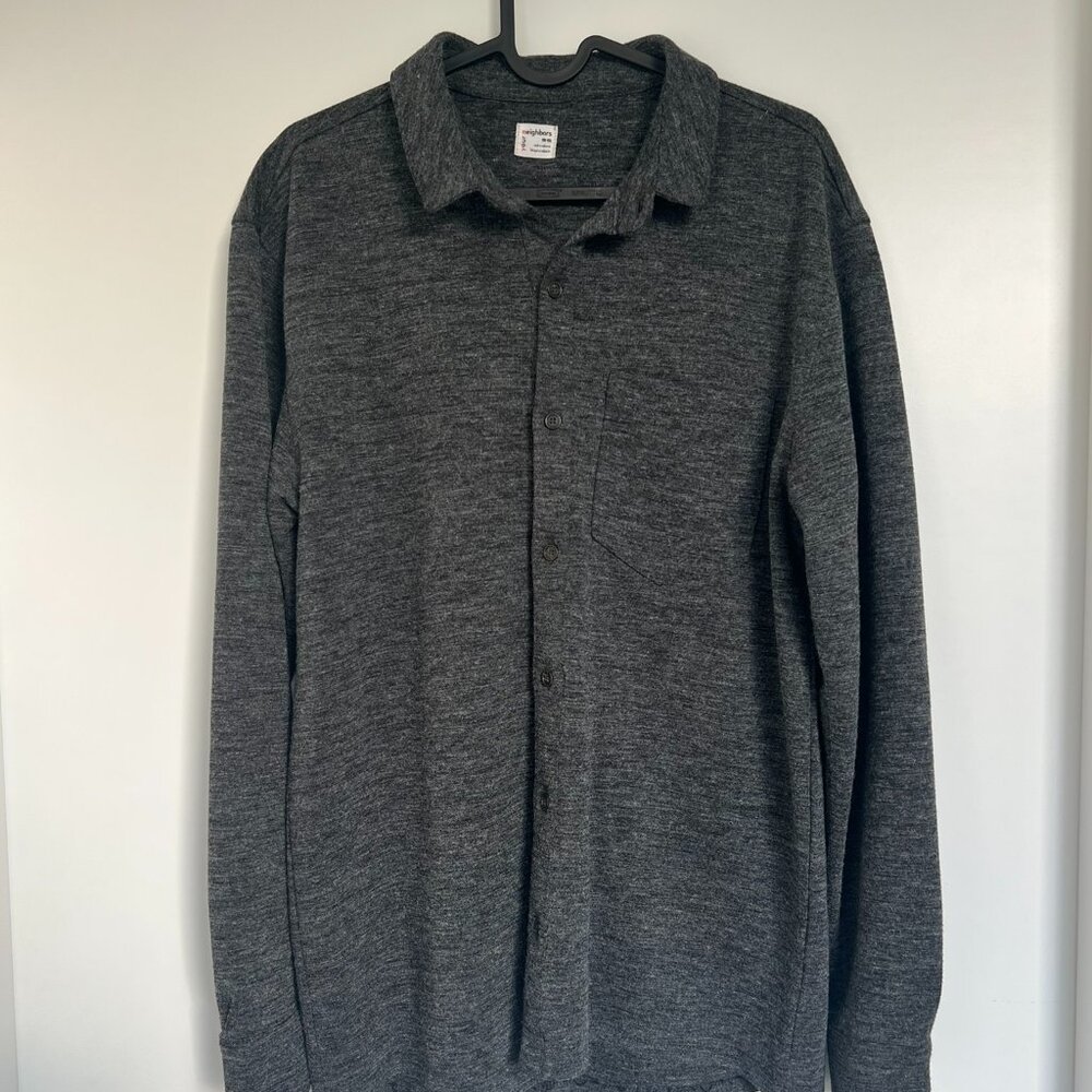 Your Neighbors Urban Outfitters Gray Button Up Shirt Size M